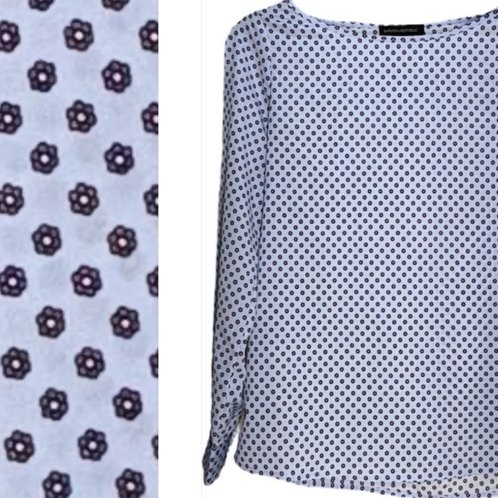 Banana Republic Lightweight Flower Print Pullover